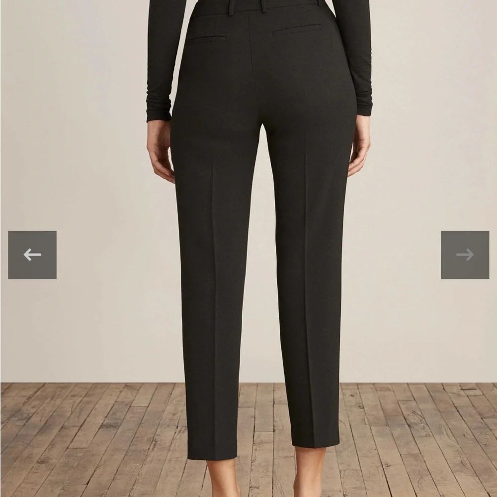 Anne Klein Grace Straight Ankle Black Dress Pants - Picture 2 of 4